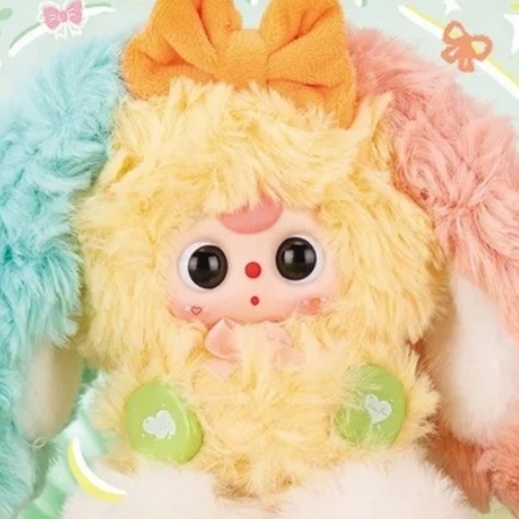 Baby Three - Alice Rabbit Town Plush - NEW - Pink Satin - Picture 2 of 5